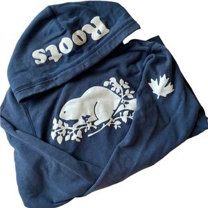 S Roots Navy Blue hoodie🫐